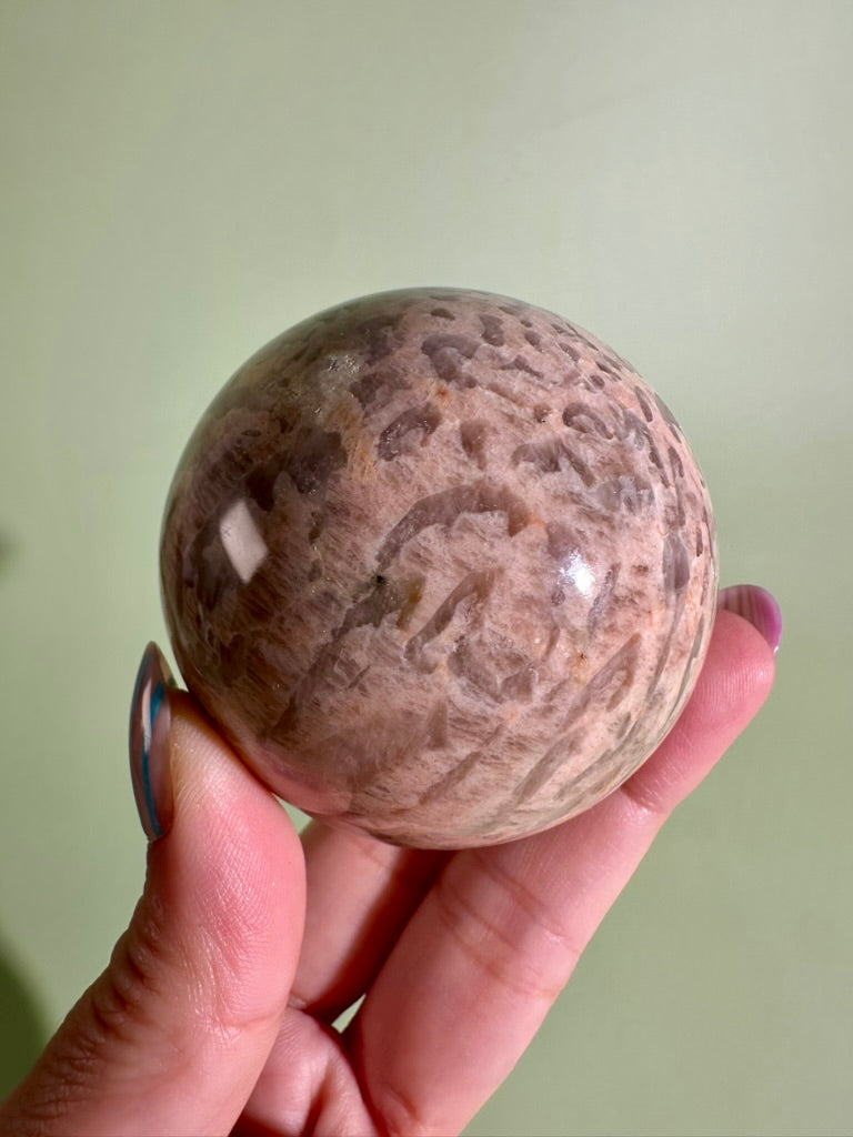 Graphic Feldspar Sphere – Option C | Harmony, Stability & Collector Crystal