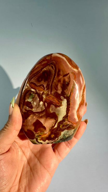 Polychrome Jasper Standing Freeform – Option E