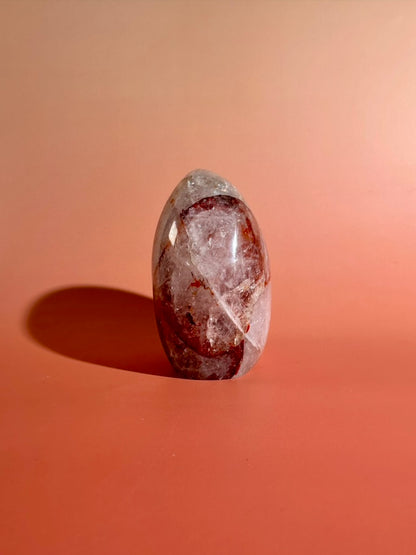 Fire Quartz Standing Freeform Option D | Premium Hematoid Quartz Crystal