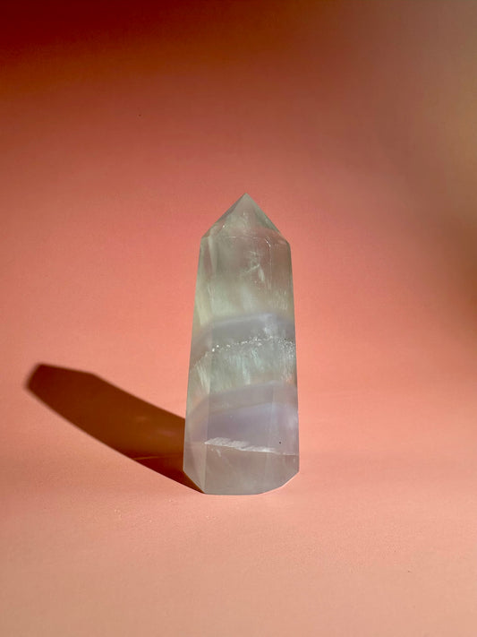 Lavender Green Fluorite Tower – Option A