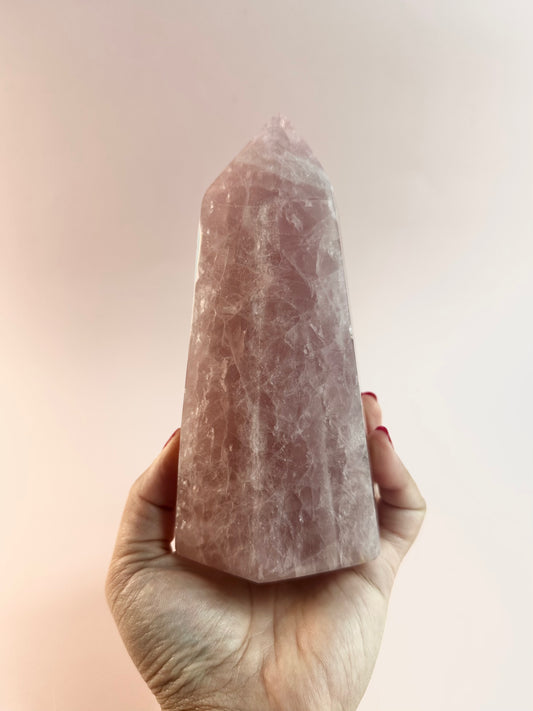 Perfectly Imperfect Rose Quartz Tower Misfit - A