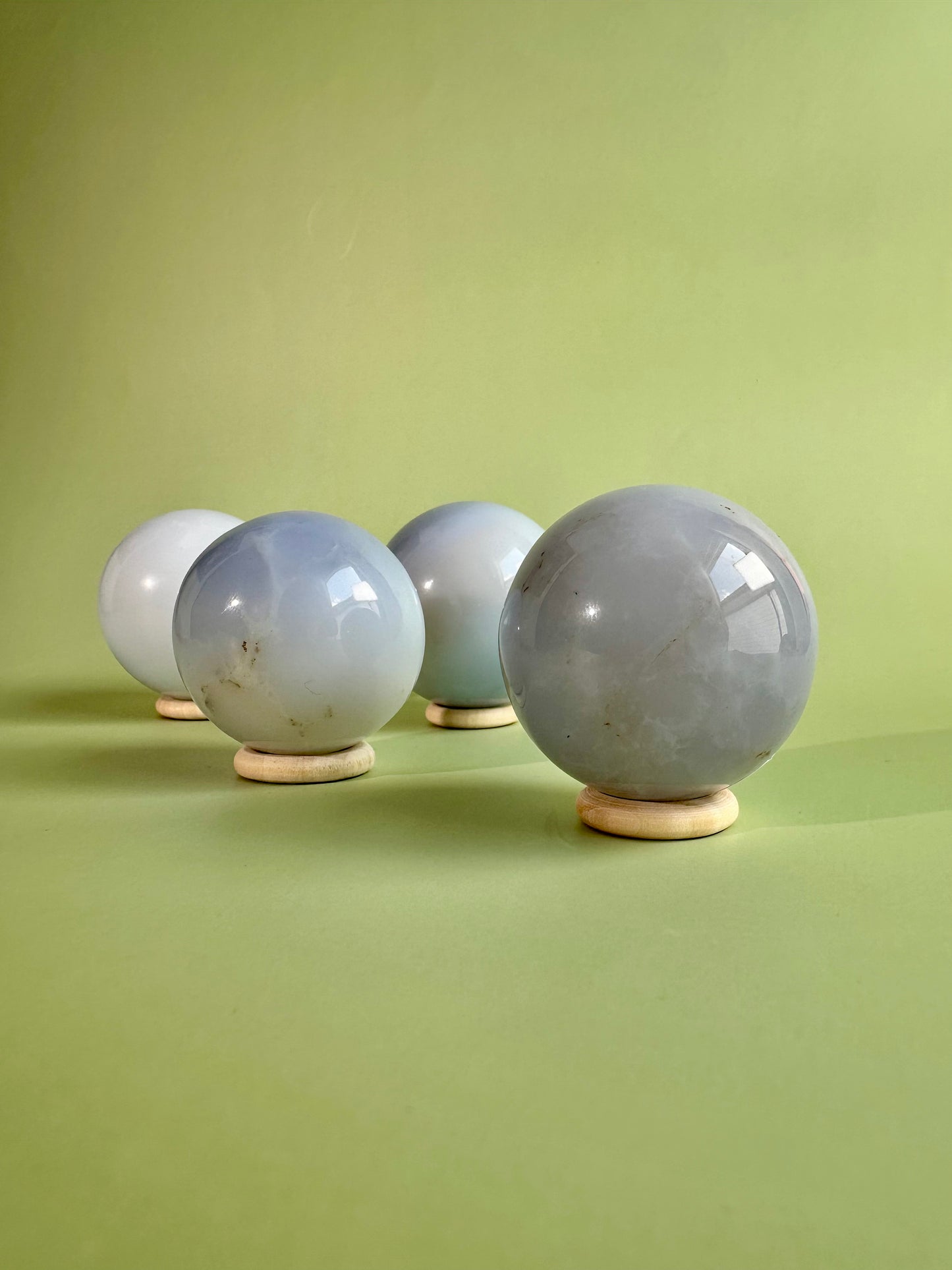 Medium Blue Chalcedony Sphere