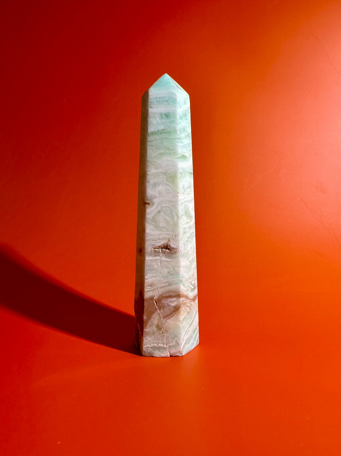 Caribbean Calcite Tower – Option E | Collector Statement Crystal, Dreamwork & Tranquility