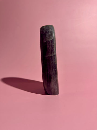 Medium Purple Flash Labradorite Standing Freeform – Option H