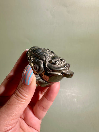 Pyrite Money Toad | Intuitively Chosen Wealth, Success & Protection Energy