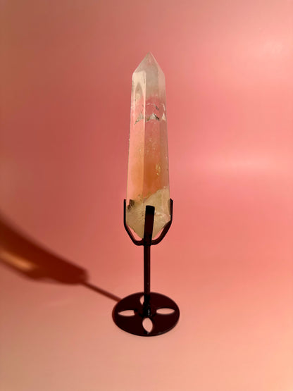 Citrine Polished Point on Stand – Option B | Prosperity, Confidence & Positive Energy