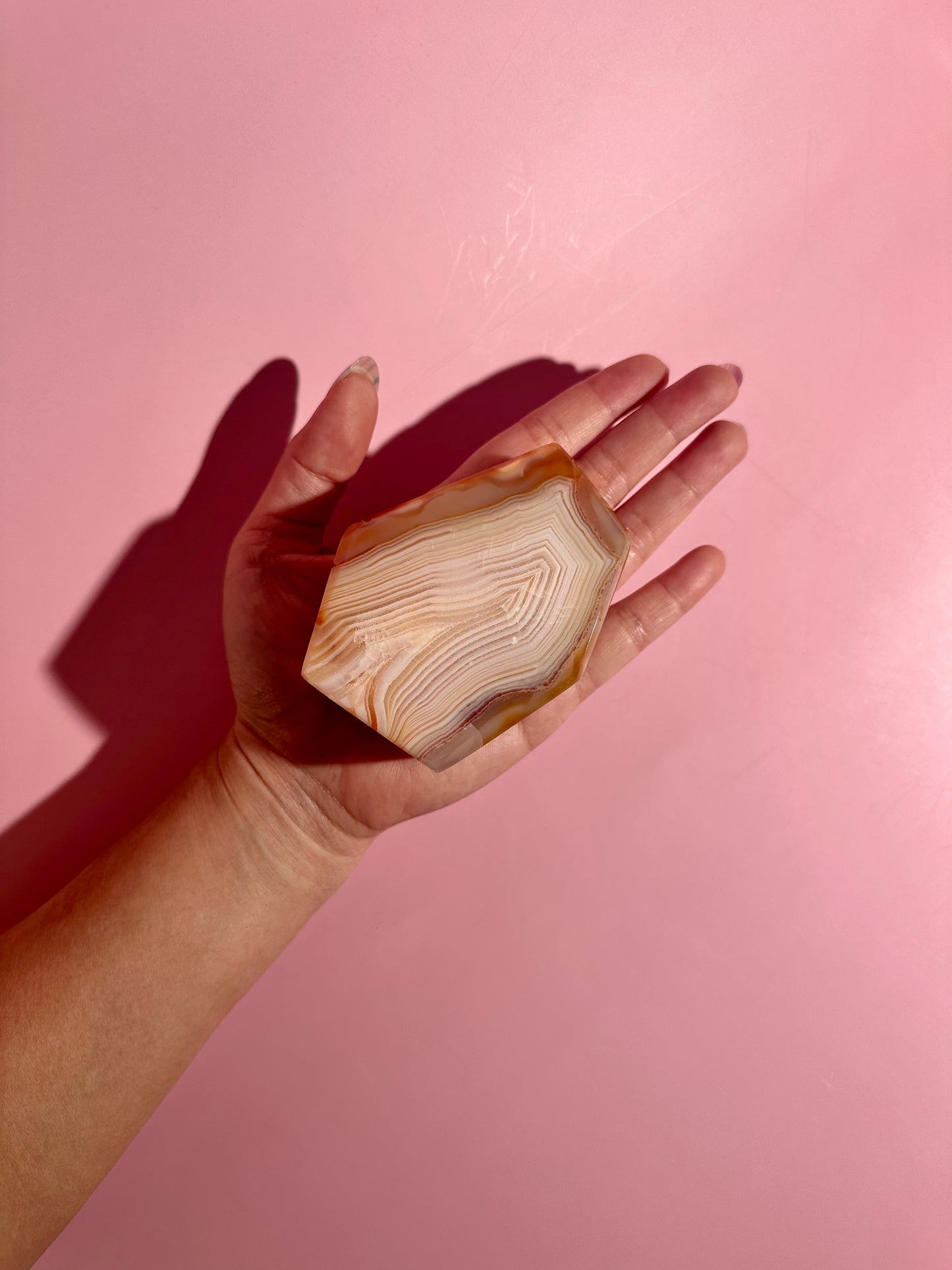 Carnelian Agate Geometric Freeform – Option H | Vitality, Optimism & Empowerment Energy