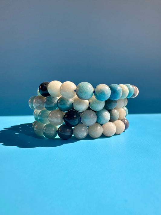 8mm Trolleite Beaded Bracelet