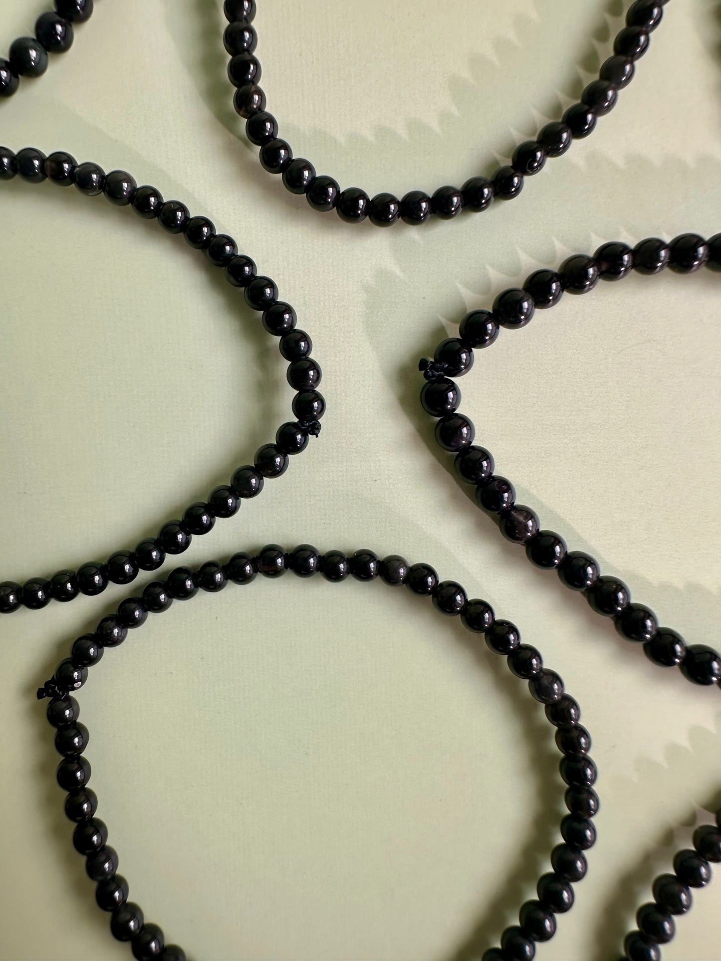 4mm Goldsheen Obsidian Beaded Bracelet