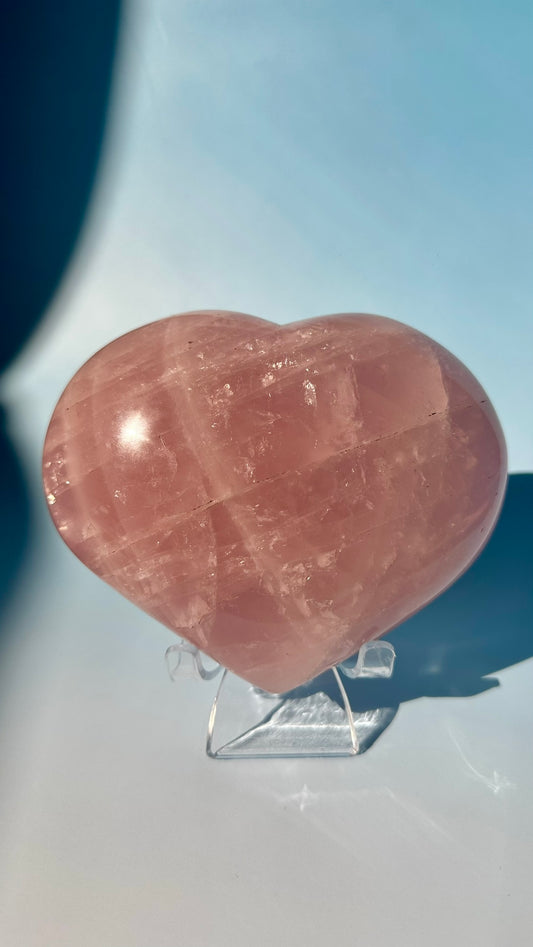 Large Rose Quartz Heart