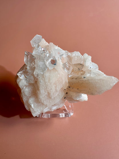 Apophyllite Stilbite Cluster - F
