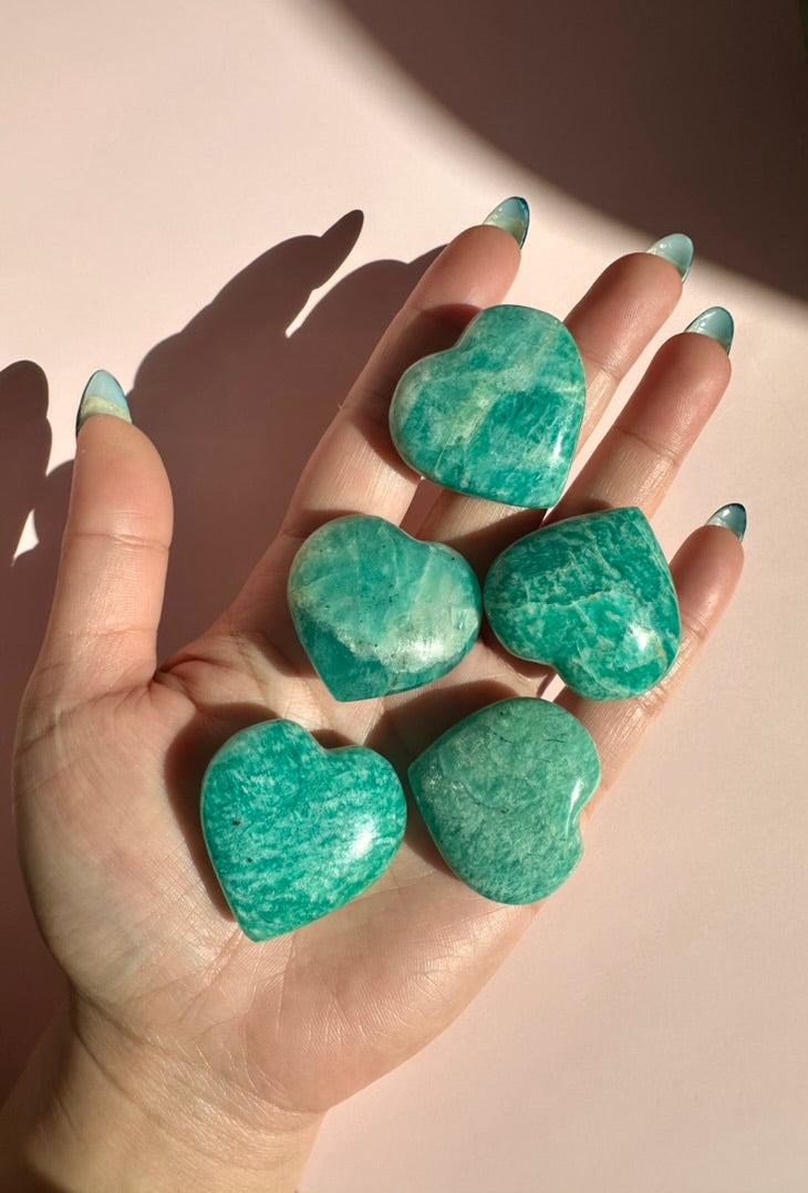 Small Amazonite Heart