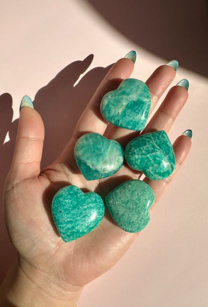 Small Amazonite Heart