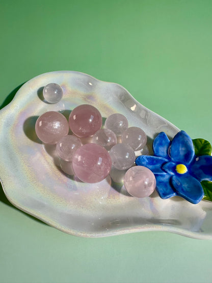 Small Mozambique Rose Quartz Sphere