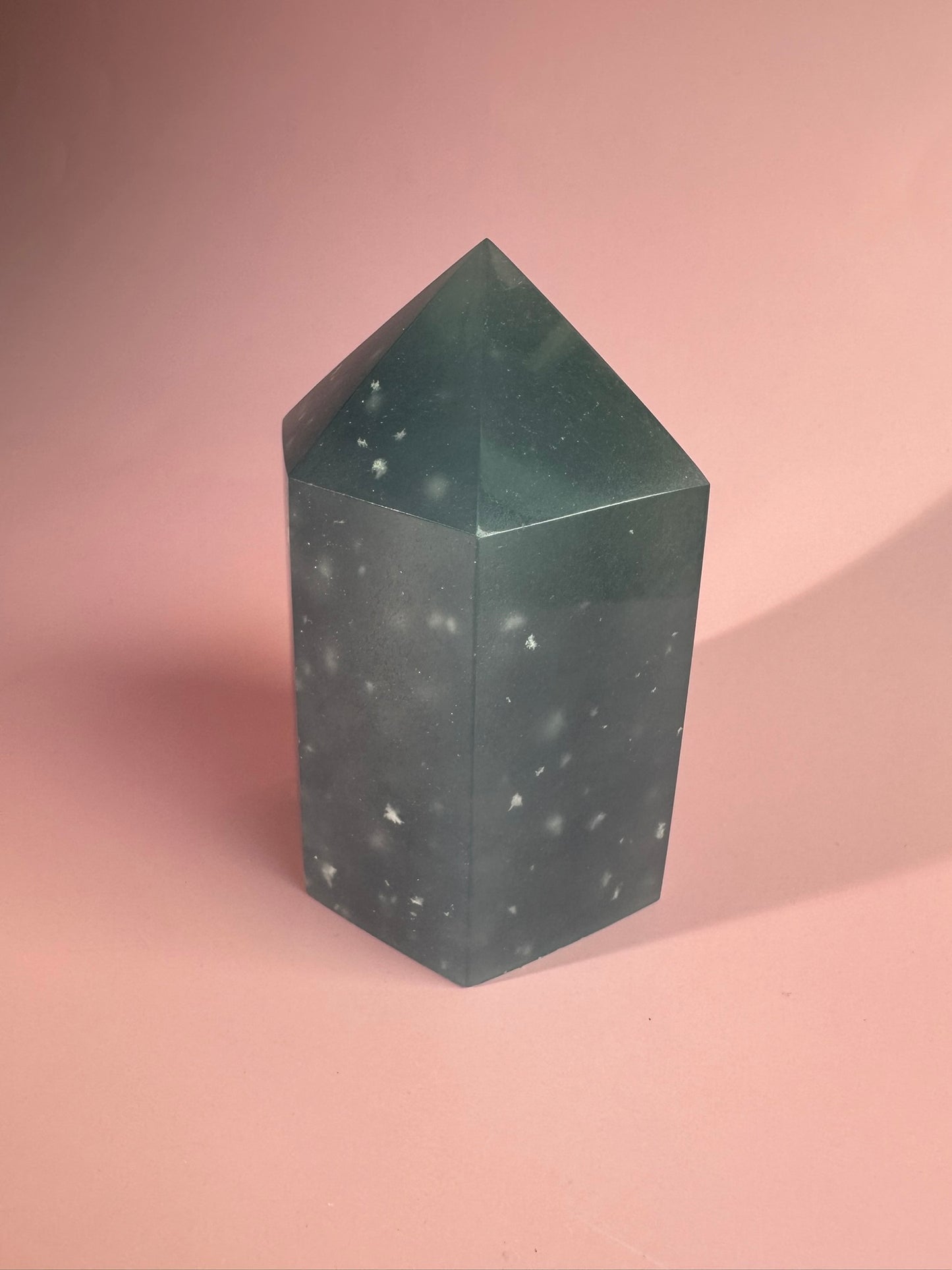 Large Peruvian Snowflake Angelite Tower - A