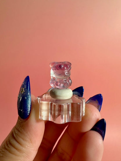 Mini Rainbow Fluorite Sailor Moon Inspired Crystal Carving