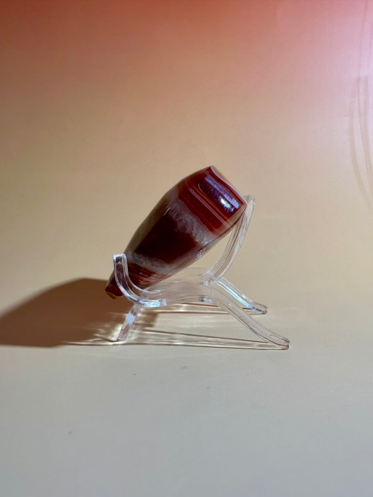 Carnelian Heart – Option A | Courage, Confidence & Heartfelt Strength Crystal