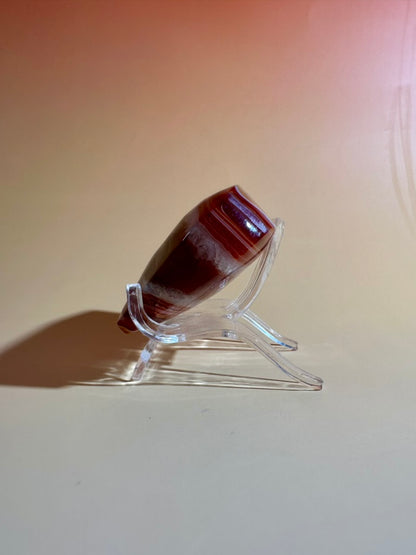 Carnelian Heart – Option A | Courage, Confidence & Heartfelt Strength Crystal