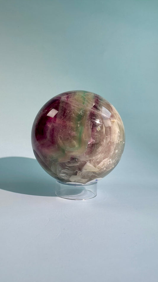 Lavender Green Fluorite Sphere – Option B