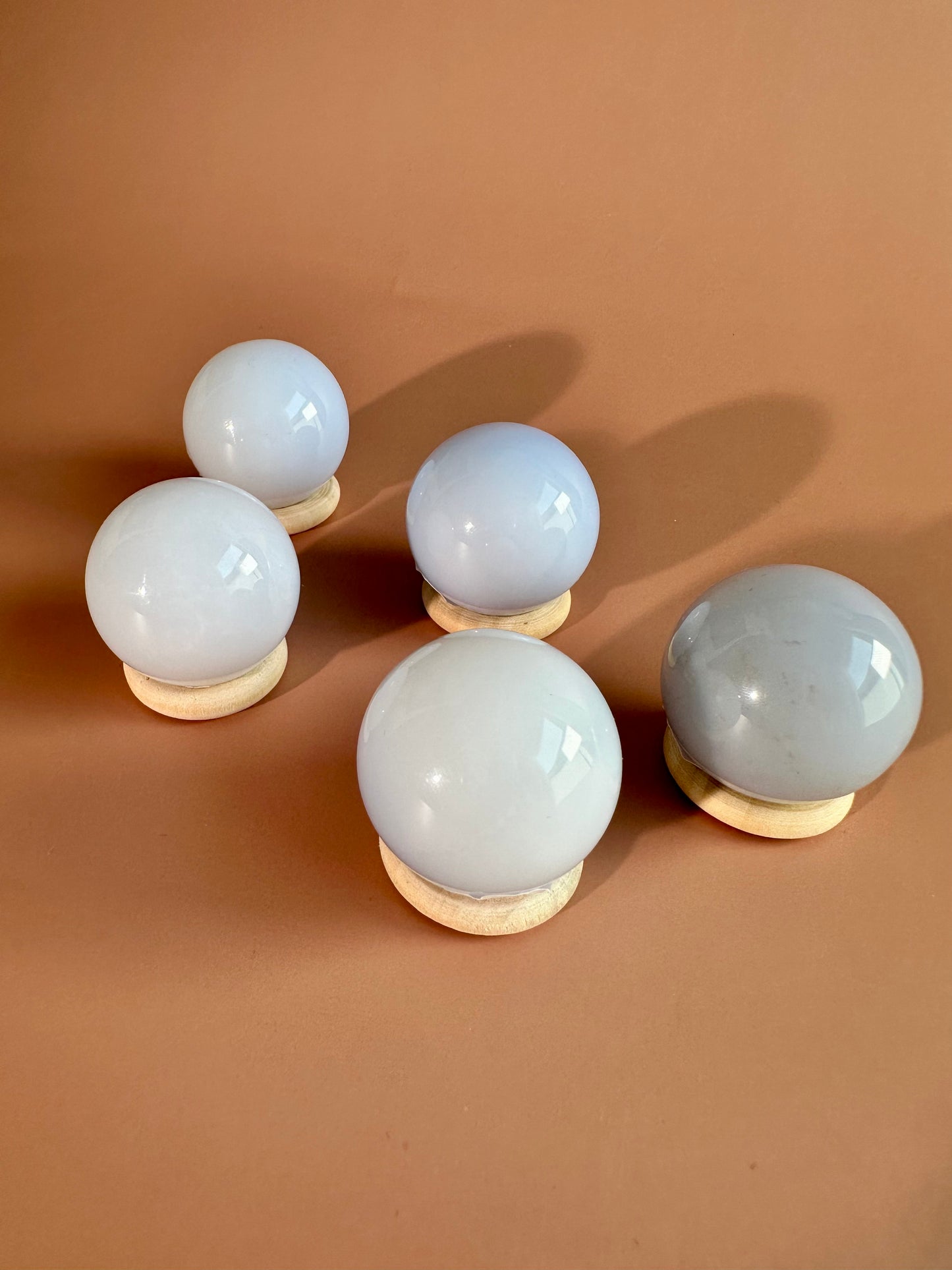 Extra Small Blue Chalcedony Sphere