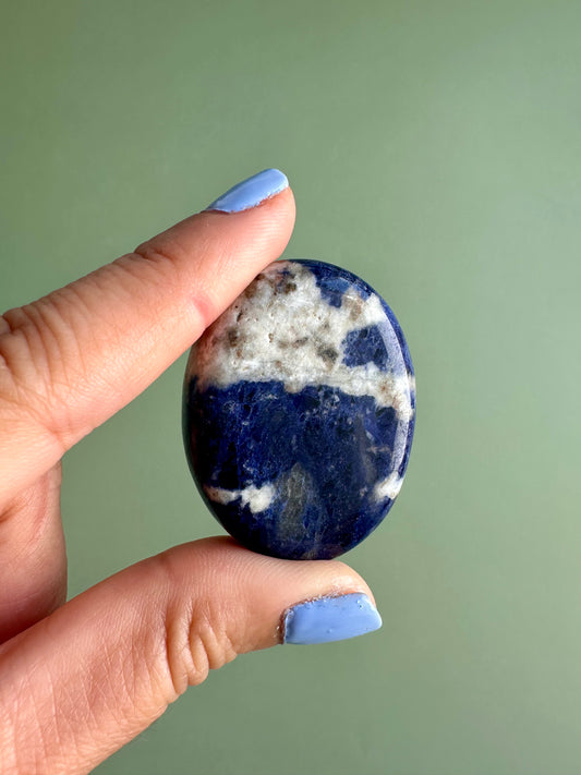 Sodalite Palm Stone