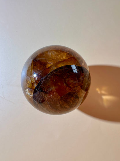 Golden Healer Sphere – Option A | Healing, Spiritual Growth & Positive Energy Crystal