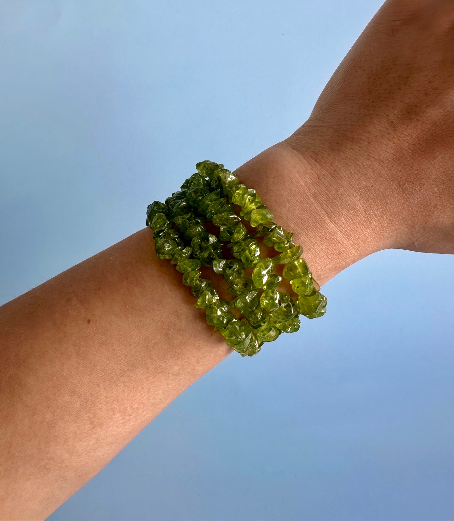 Peridot Chip Bracelet