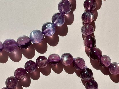 7mm HQ Lepidolite Purple Mica Bracelet