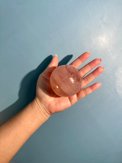 Fire Quartz Sphere Option H | One-of-a-Kind Polished Hematoid Quartz