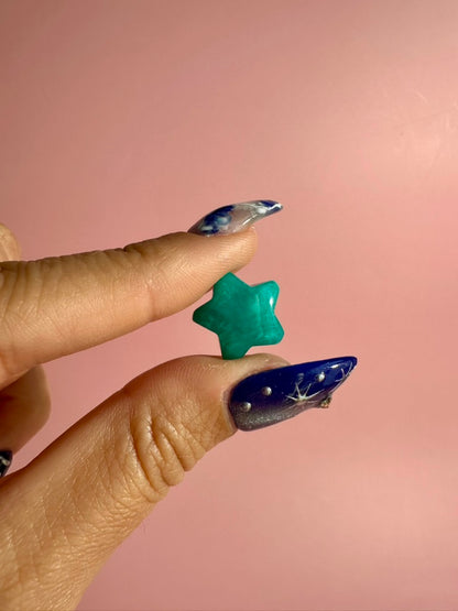 Mini Amazonite Star | Celestial Crystal Carving