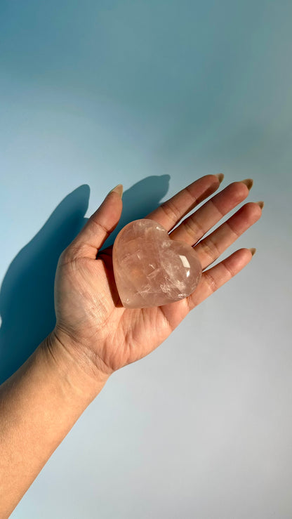 Rose Quartz Heart – Option B