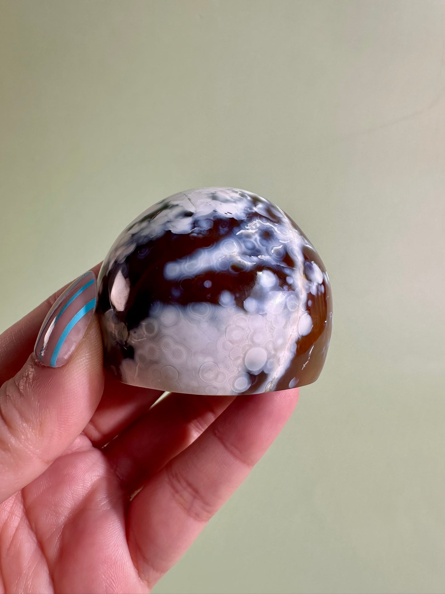 Carnelian Orca Agate Standing Freeform – Option A | Courage, Grounding & Collector Crystal