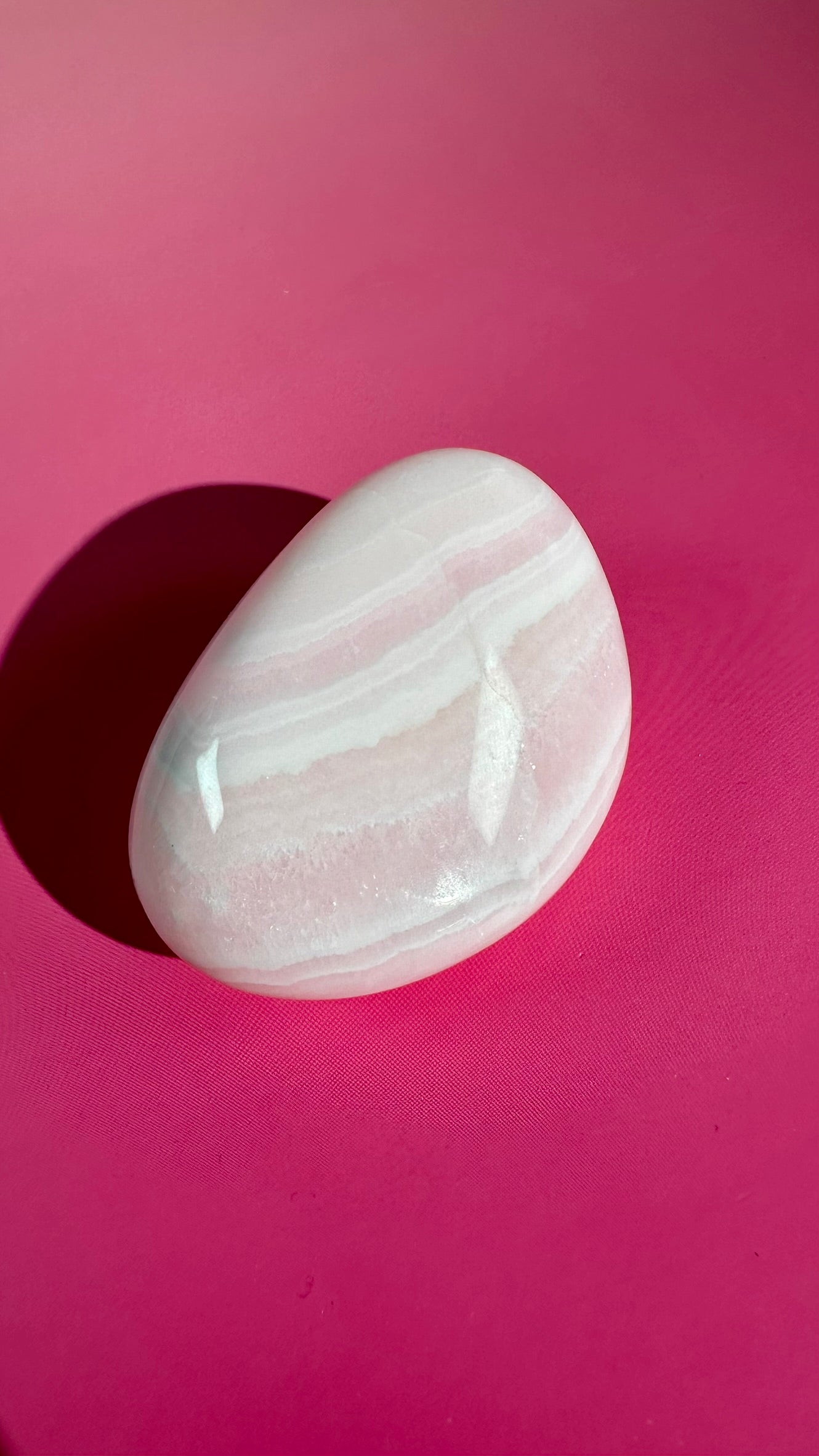 Perfectly Imperfect Pink Mangano Calcite Freeform (UV Reactive) Misfit
