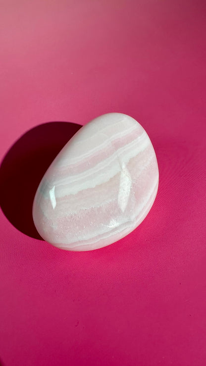 Perfectly Imperfect Pink Mangano Calcite Freeform (UV Reactive) Misfit