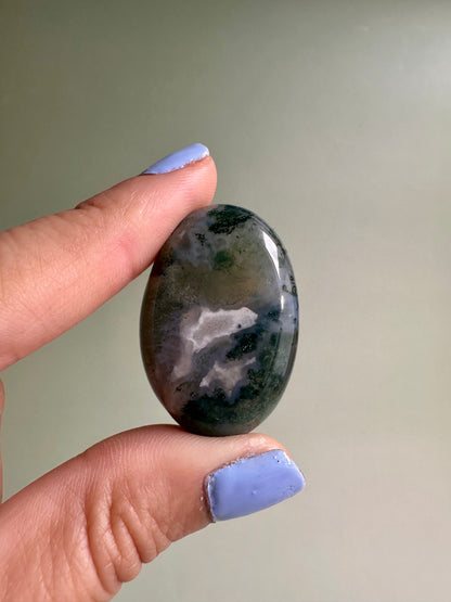 Moss Agate Tumble