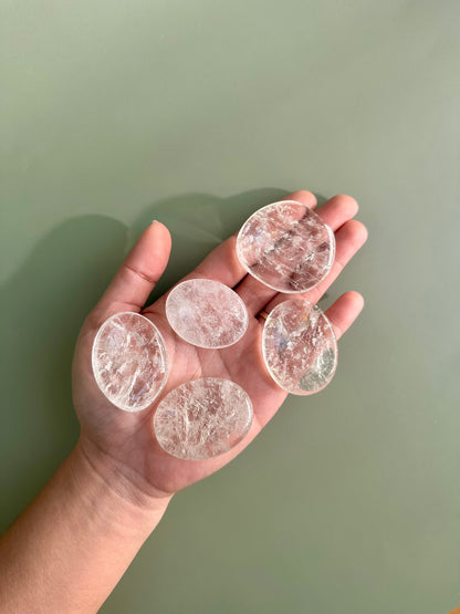 Clear Quartz Worry Stone