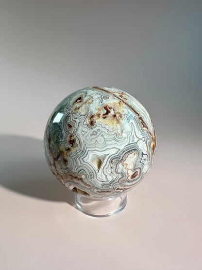 Red Crazy Lace Agate Sphere - A