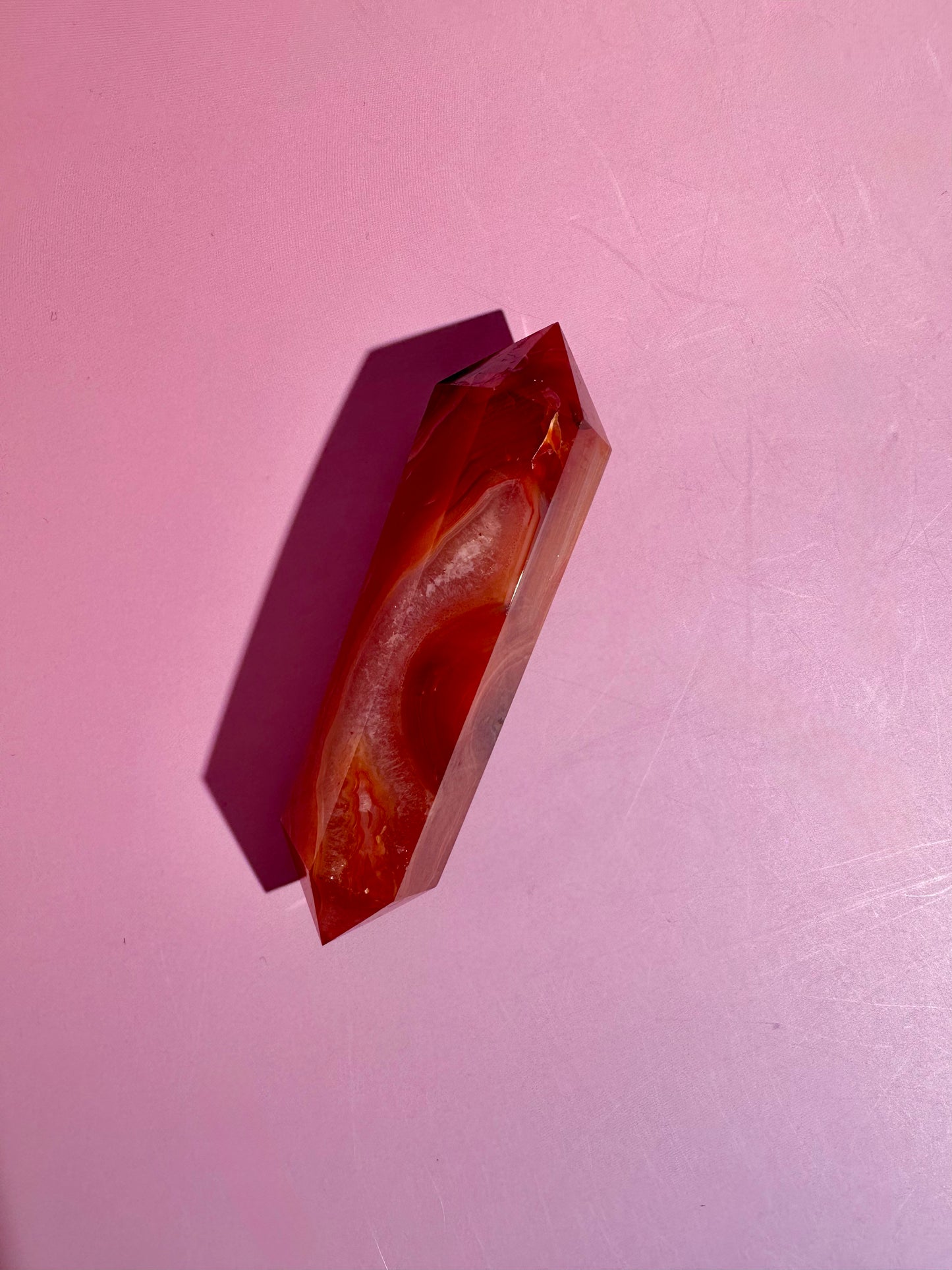 Carnelian Double Terminated Point – Option C | Passion, Strength & Abundance Energy