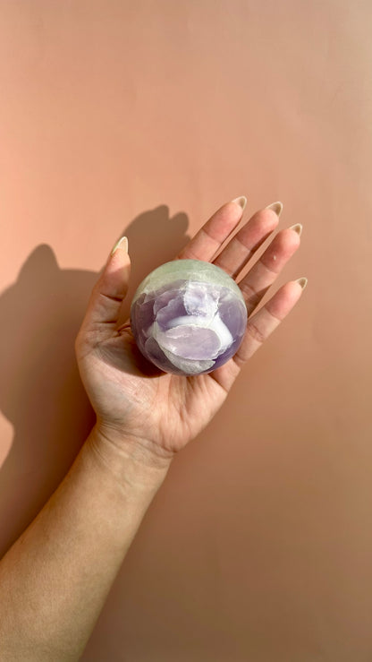 Lavender Green Fluorite Sphere – Option A