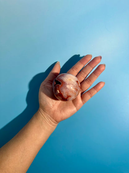 Carnelian Sphere – Option I | Collector Crystal, Vitality & Inner Strength