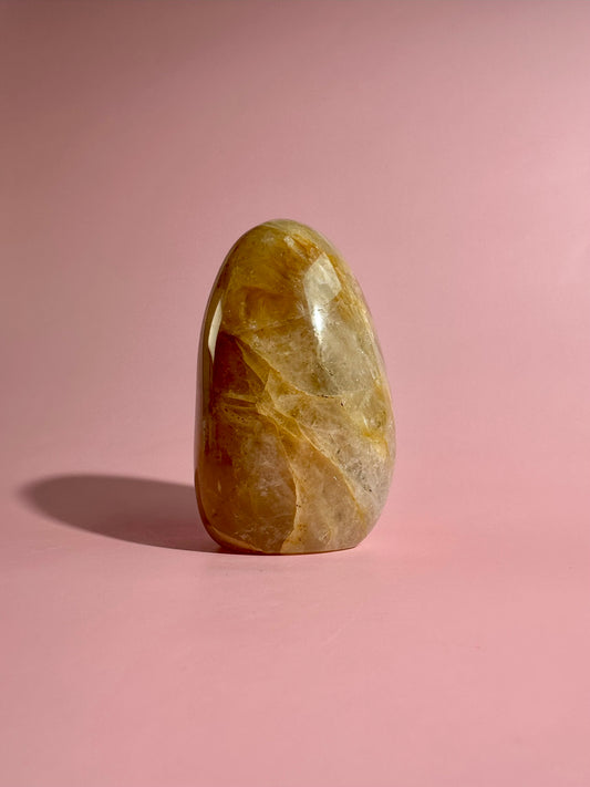 Golden Healer Standing Freeform | Healing, Clarity & Spiritual Growth Crystal