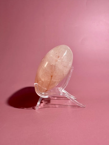 Fire Quartz Heart – Option C | Motivation, Strength & Grounding Crystal