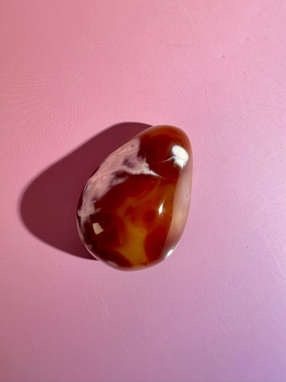 Carnelian Orca Agate Freeform – Option C | Abundance, Strength & Collector Stone