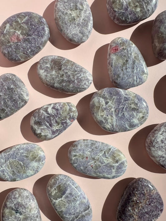 Lepidolite Flat Palm
