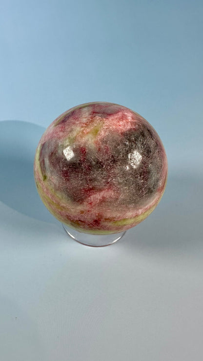 Thulite with Epidote Sphere – Option H