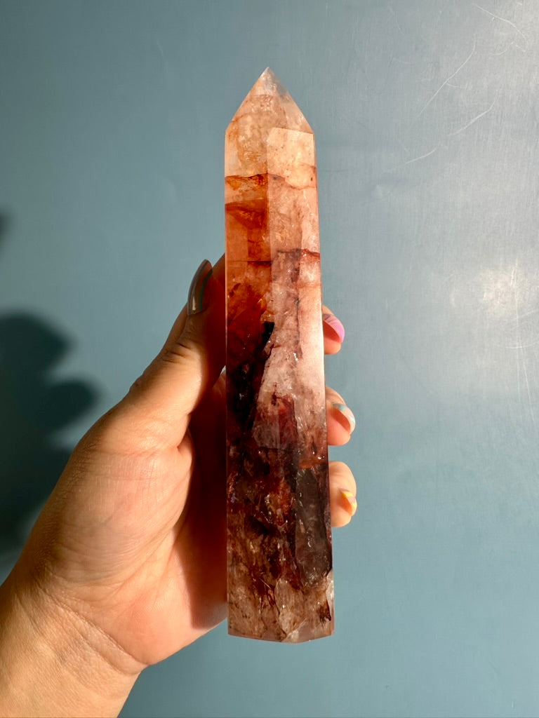 Fire Quartz Tower – Option C | Strength, Transformation & Clarity Energy