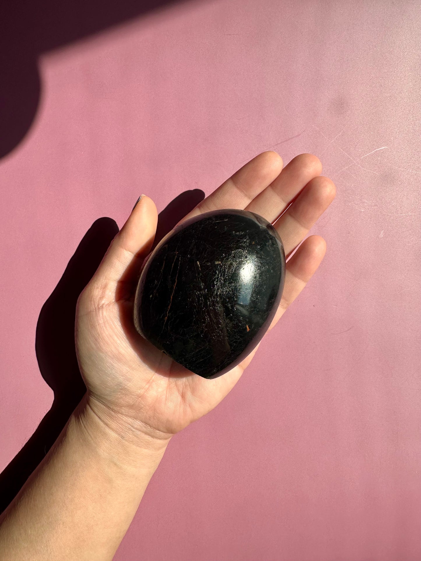 Black Tourmaline Standing Freeform – C