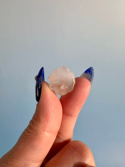 Mini Flower Agate Smiley Cloud | Cute Crystal Carving