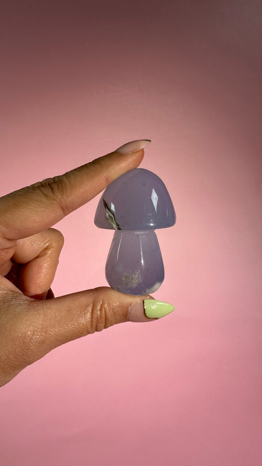 Blue Chalcedony Mushroom – Option C