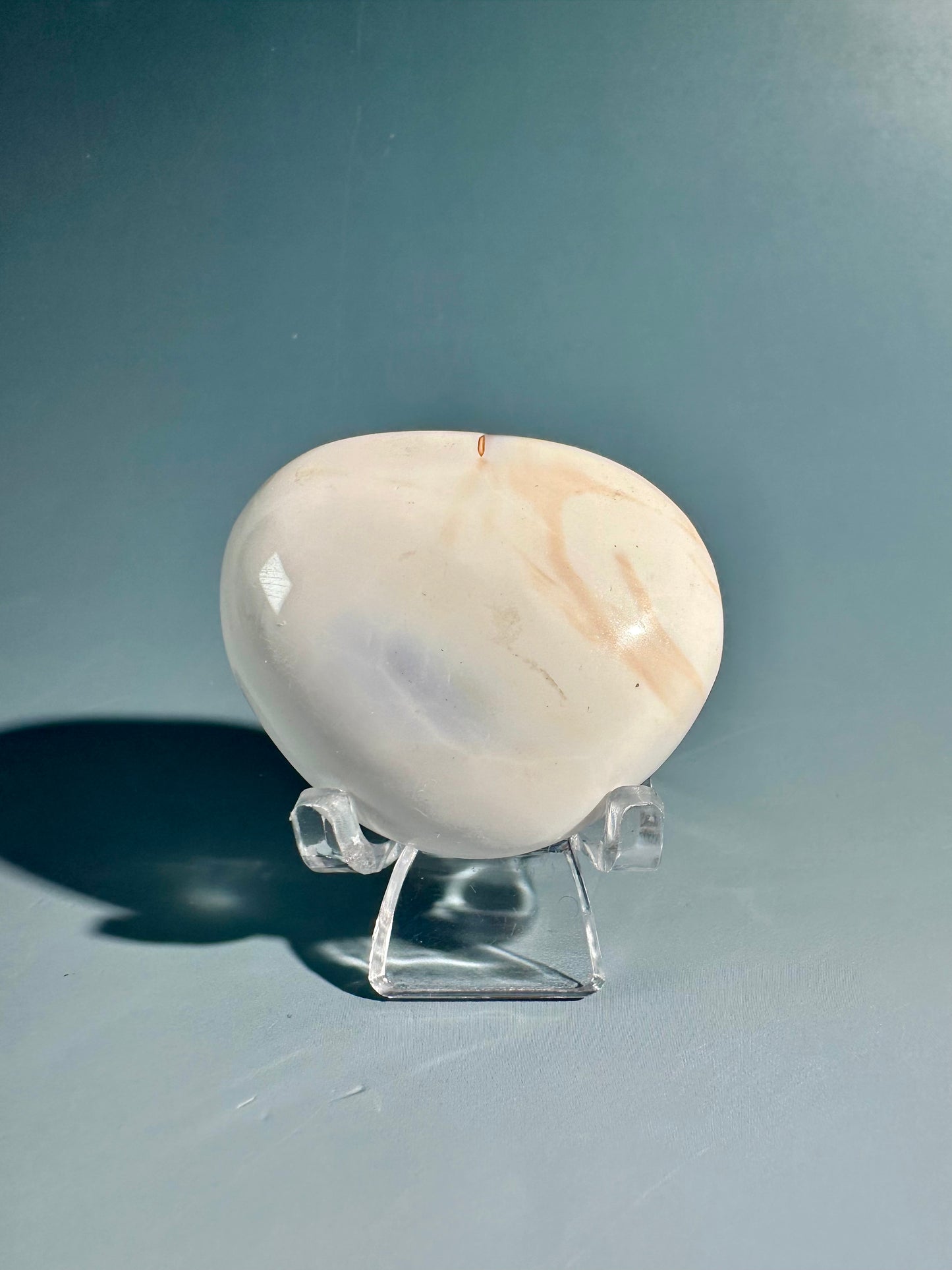 Small Orca Carnelian Agate Heart Option H | Courage, Grounding & Emotional Balance Crystal